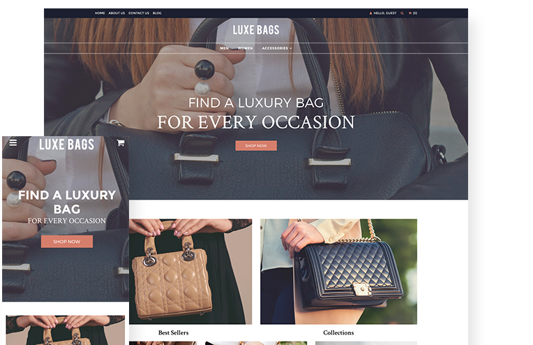 luxe bags online